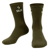 Calcetines Siux Groove Caña Alta Verde Blanco 2 Pares