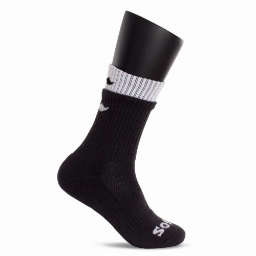 Softee Double Black White Socks 1 Pair