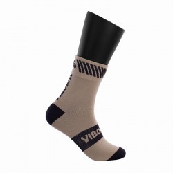 Calcetines Vibora Kait Caña Media Plata Negro 1 Par