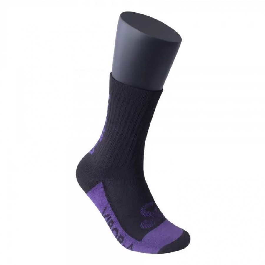 Half-Reed Leather Socks Multicolored Black Violet 1 Pair  PADELPOINT Half-Reed Leather Socks Multicolored Black Violet 1 Pair