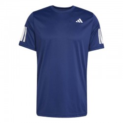 Camiseta Adidas Club 3 Stripes Azul Oscuro
