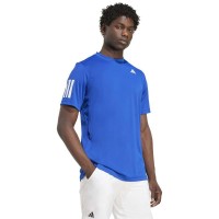 Adidas Club 3 Stripes Royal Blue White T-Shirt