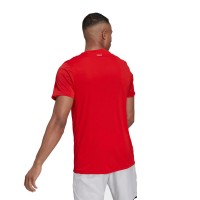 Camiseta Adidas Club 3 Stripes Rojo - Barata Oferta Outlet