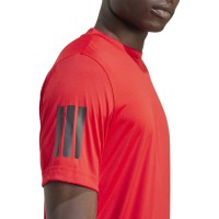 Camiseta Adidas Club 3 Stripes Vermelho Preto  Oferta + Barato