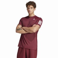Camiseta Adidas Club 3 Stripes Rojo Shadow  Oferta + Barato