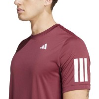 Camiseta Adidas Club 3 Stripes Rojo Shadow  Oferta + Barato