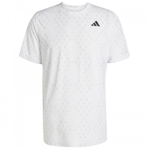 Camiseta Adidas Club Graphic Climacool Blanco Gris Camiseta Adidas Club Graphic Climacool Blanco Gris