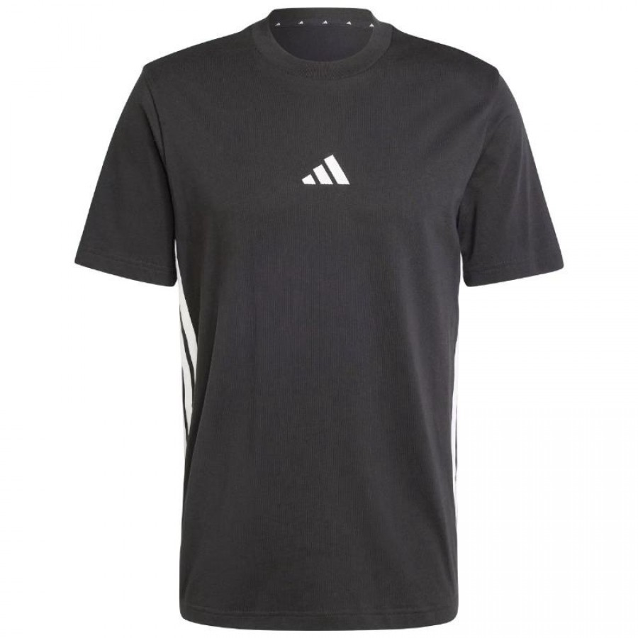 Camiseta Adidas Essentials Negro Blanco  Oferta + Barato