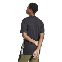 Camiseta Adidas Essentials Negro Blanco  Oferta + Barato