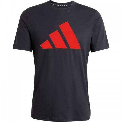 Camiseta Adidas Essentials Negro Rojo Camiseta Adidas Essentials Negro Rojo