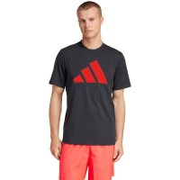 Camiseta Adidas Essentials Negro Rojo  Oferta + Barato