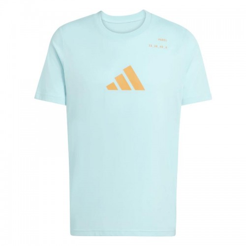 Camiseta Adidas Padel Graphic Azul Celeste