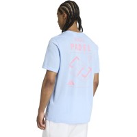 Camiseta Adidas Padel Graphic Azul Claro  Oferta + Barato