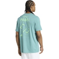 Camiseta Adidas Padel Graphic Teal  Oferta + Barato