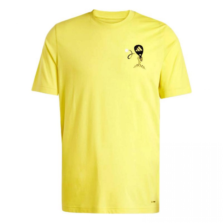 Camiseta Adidas Padel Zone Amarillo Azufre  Oferta + Barato