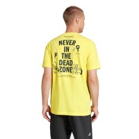 Camiseta Adidas Padel Zone Amarillo Azufre  Oferta + Barato