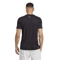 Camiseta Adidas Tennis AO Graphic Negro  Oferta + Barato