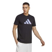 Camiseta Adidas Tennis AO Graphic Negro  Oferta + Barato