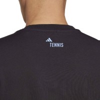 Camiseta Adidas Tennis AO Graphic Negro  Oferta + Barato