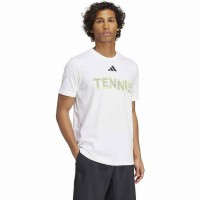 Camiseta Adidas Tennis Graphic Blanco  Oferta + Barato