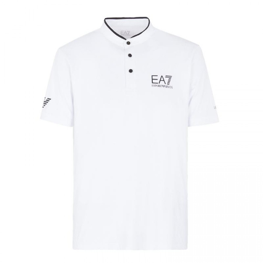 Camiseta Armani EA7 Ventus 7 Slim Fit Blanco Azul Armani