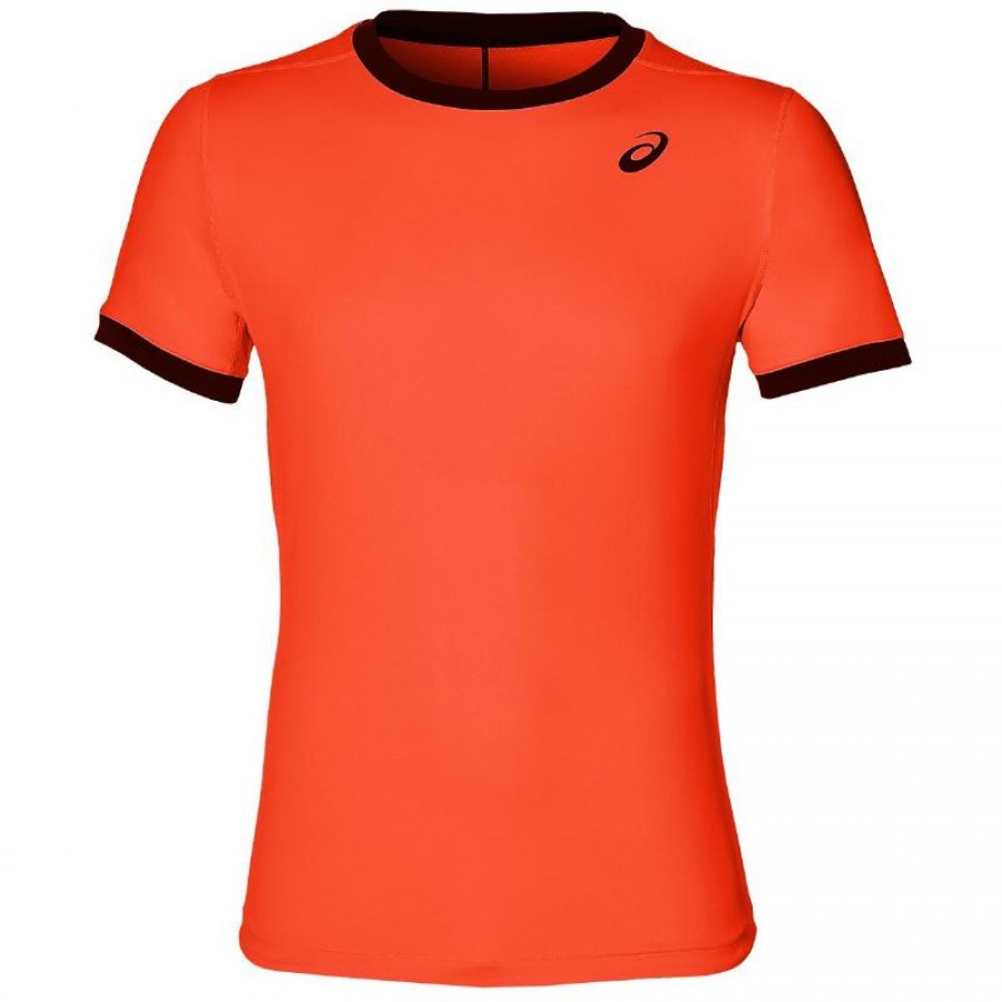 Asics Club SS Coral T-Shirt - Barata Oferta Outlet