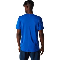 Camiseta Asics Core Logo Grande Azul Blanco