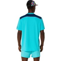 Camiseta Asics Padel Court SS Haut Aqua  Offre - Pas cher