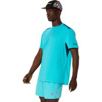Camiseta Asics Padel Court SS Haut Aqua  Offre - Pas cher