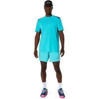 Camiseta Asics Padel Court SS Haut Aqua  Offre - Pas cher