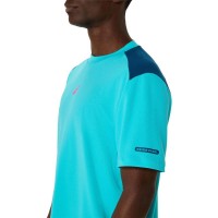 Camiseta Asics Padel Court SS Haut Aqua  Offre - Pas cher
