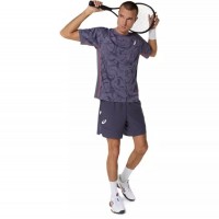 Camiseta Asics Game SS Top Gris Purpura  Offerta + Economico