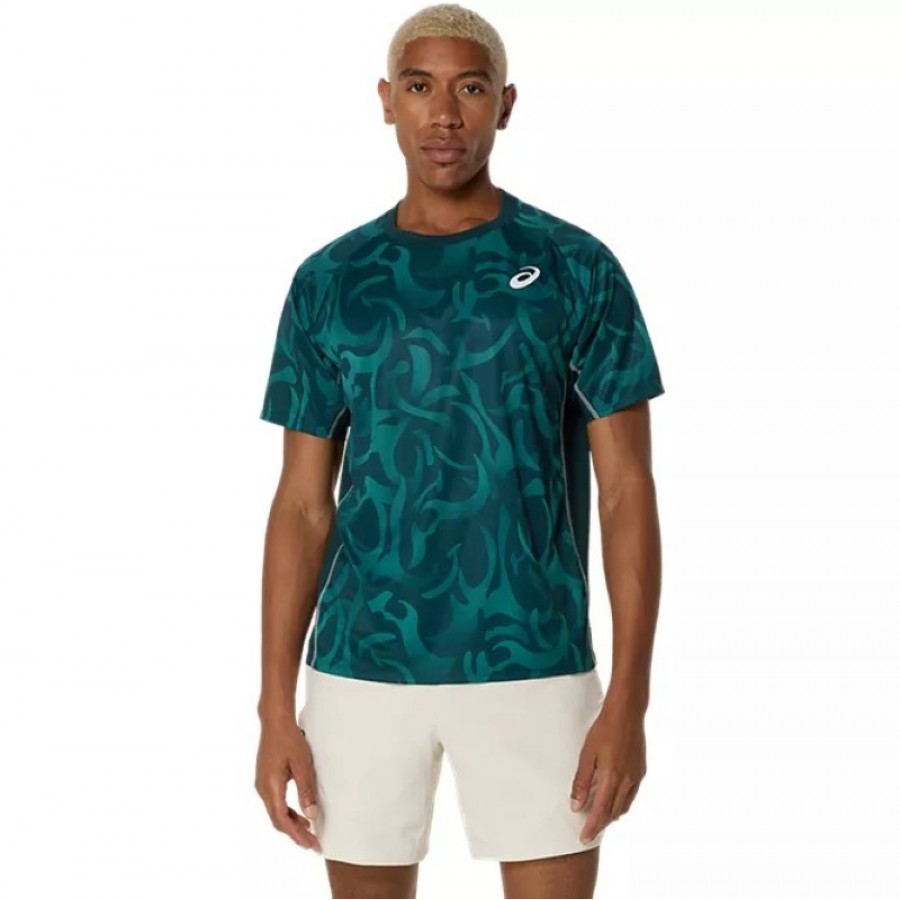 Asics Game SS Top Maglietta Sassone Verde  Offerta + Economico