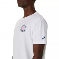 Camiseta Asics Padel Court Graphic SS Top Blanco  Oferta + Barato