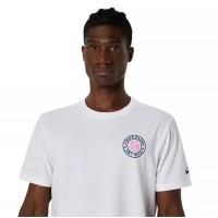 Camiseta Asics Padel Court Graphic SS Top Blanco  Oferta + Barato