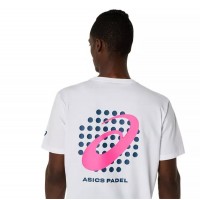 Camiseta Asics Padel Court Graphic SS Top Blanco  Oferta + Barato