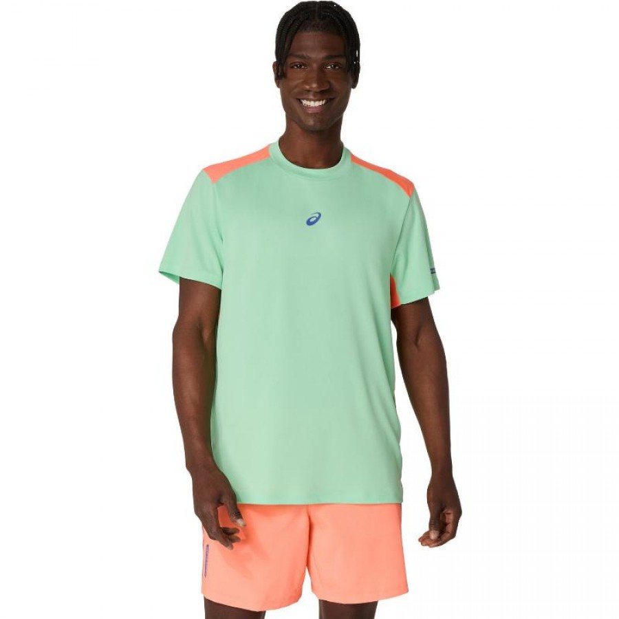 Asics Padel Court SS Top Mint Coral Maglietta