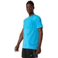 Camiseta Asics Road Seamless SS Top Azul Cielo