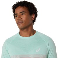 Camiseta Asics Seamless SS Top Coral Verde  Oferta + Barato