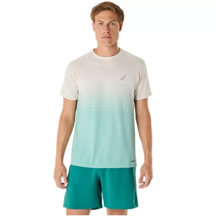 Camiseta Asics Seamless SS Top Verde Birch  Oferta + Barato