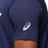 Camiseta Asics Silver Blue Peacoat Glossy White