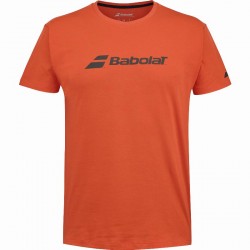Camiseta Babolat Exercise Rojo Naranja Junior