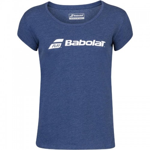 Camiseta Babolat ExerciseTee Azul Marino Mujer Camiseta Babolat ExerciseTee Azul Marino Mujer