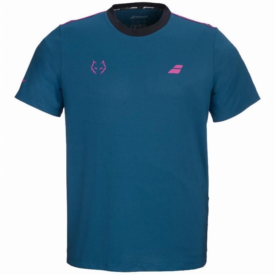 Camiseta Babolat Juan Lebron Collo Alto Tee Azul
