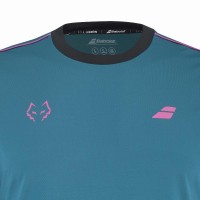Camiseta Babolat Juan Lebron Collo Alto Tee Azul