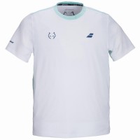 Camiseta Babolat Juan Lebron Tête à col crew Tee Blanco
