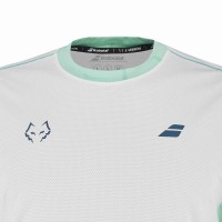 Camiseta Babolat Juan Lebron Tête à col crew Tee Blanco