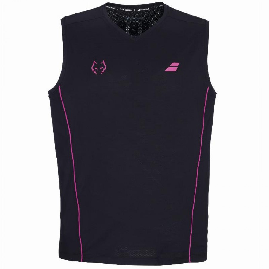 Camiseta Preta Babolat Juan Lebron