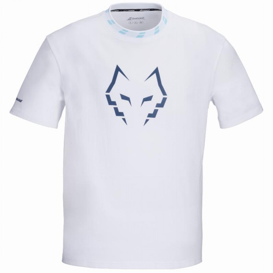 Camiseta Babolat Juan Lebron Wide Algodon Blanco