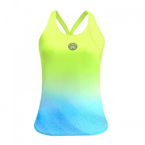 Camiseta Bidi Badu Beach Spirit Amarillo Neon Aqua Mujer Camiseta Bidi Badu Beach Spirit Amarillo Neon Aqua Mujer